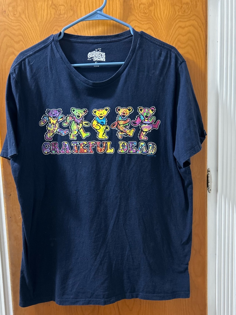 Grateful Dead Navy Tie-Dye Dancing Bears Graphic Tee
